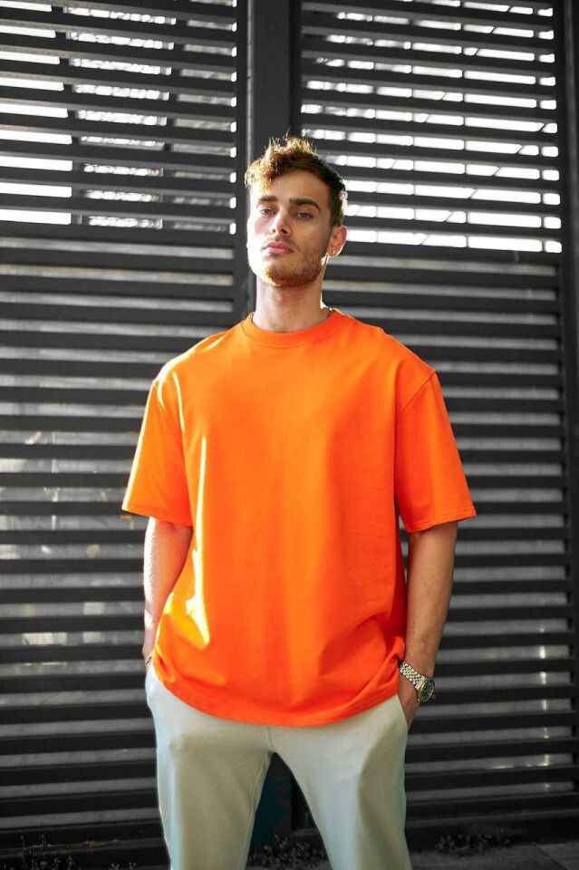 %100 Pamuk Oversize Basic T-shirt