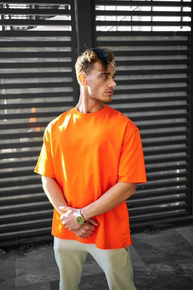 %100 Pamuk Oversize Basic T-shirt