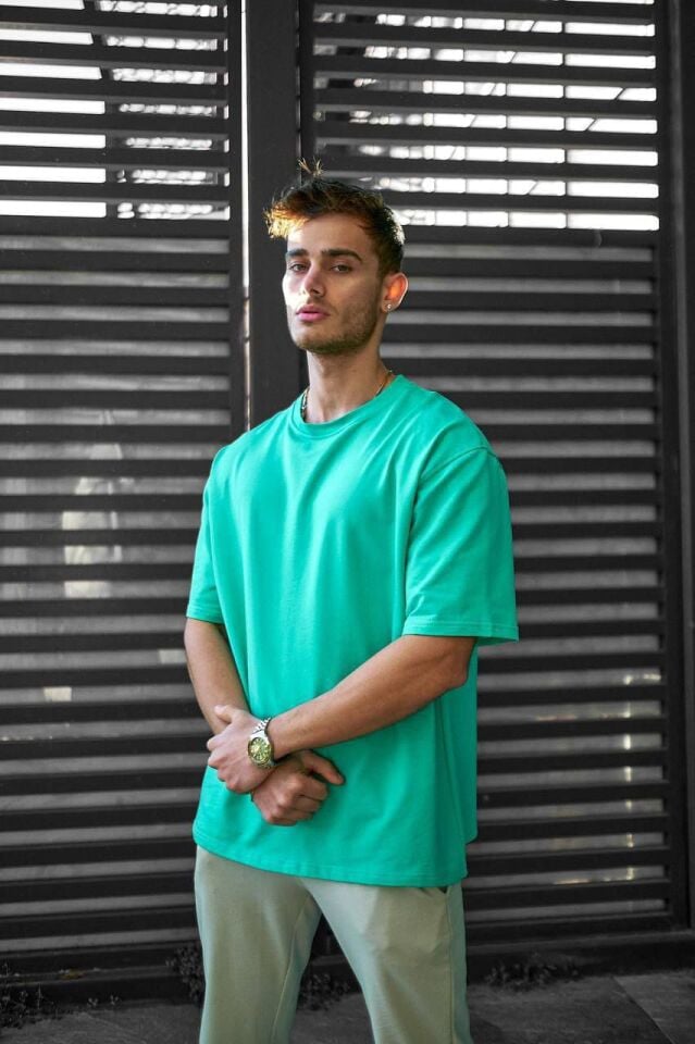 %100 Pamuk Oversize Basic T-shirt