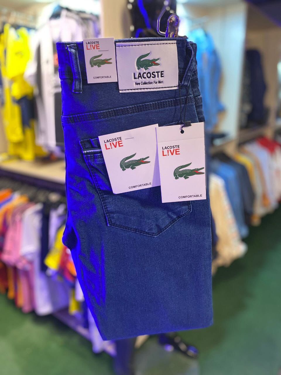 Lacoste Lacivert Erkek Jeans