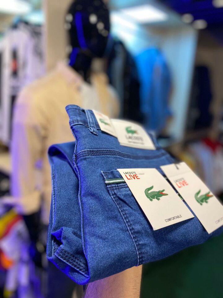 Lacoste Lacivert Erkek Jeans